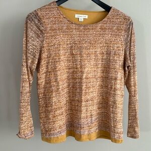 Coldwater creek semi sheer sleeve top